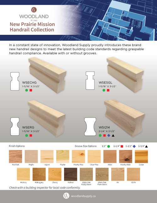 New Prairie Mission Collection Handrails